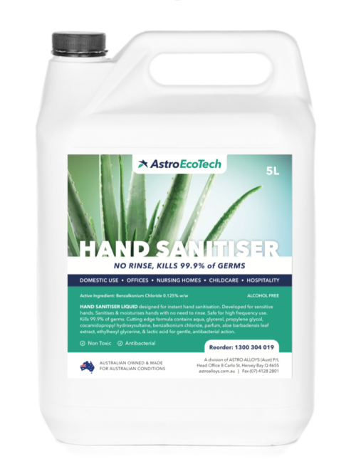 Premium gel hand sanitiser - Astro EcoTech